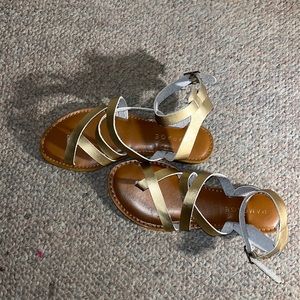Rampage Gold Sandels. Size 7.5